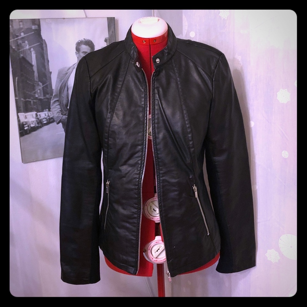 Faux Leather Jacket - S/M